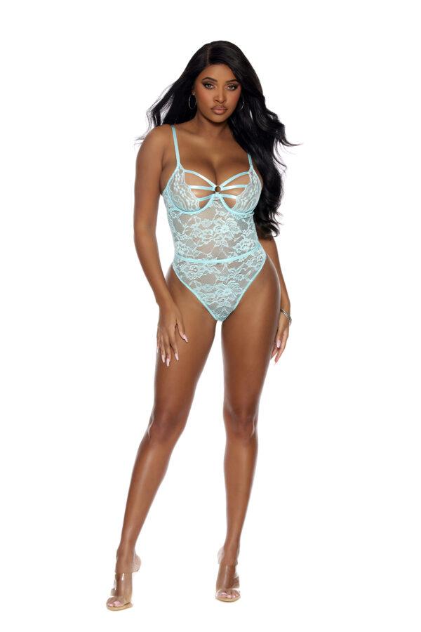 Lace Slip on Teddy with Underwire Cups, Strappy… - 77178
