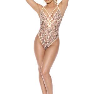 Lace Slip on Teddy with Underwire Cups, Criss… - 77198