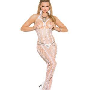Open Bust Crochet Bodystocking with Open Crotch. - 81646