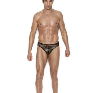 Men's Fishnet Thong Back Brief. - 82928