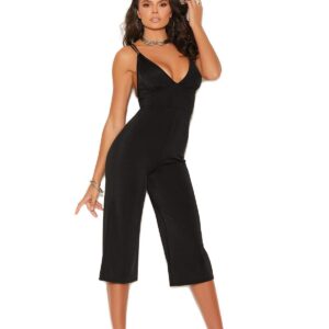 Deep V Lycra Jumpsuit with Double Adjustable Straps… - 77080